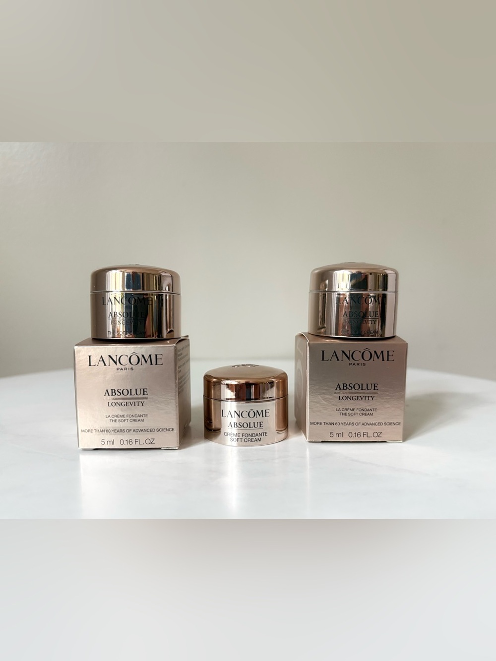 3 X Lancome Absolue Soft Creme 5ml/0.16oz
BNIB